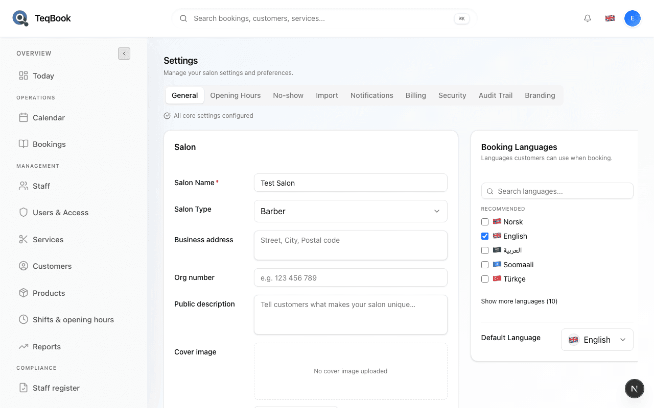set regional salon defaults screenshot